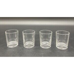 VTG ARC France Clear Shot Glass 2” Set Of 4 EUC